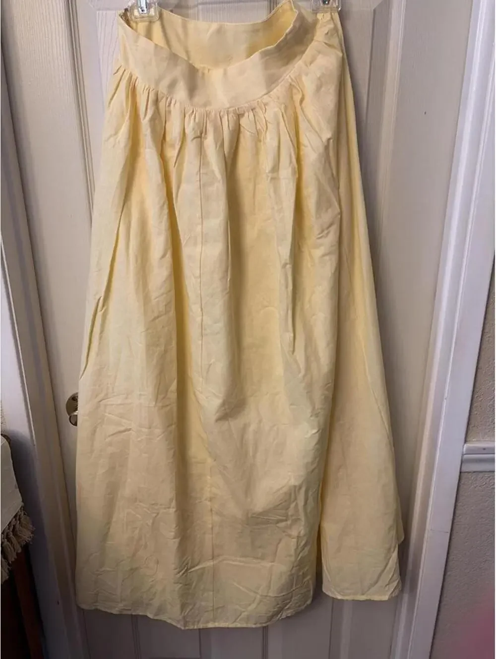 Princess Polly Women's Yellow and Cream Skirt